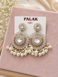 Artificial Pearl Chandelier Earrings