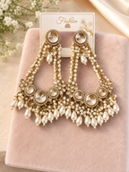 Pearl & Crystal Chandelier Earrings – Artificial Fashion Jewellery