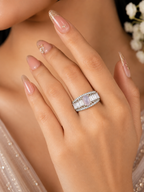 Lavender Oval Stone Statement Ring