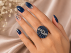 Royal Blue Statement Cocktail Ring