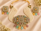 Gold & Multicolor Pearl Necklace Set – Artificial Fashion Jewellery
