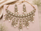 Pearl Kundan-Style Statement Necklace Set