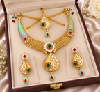 Traditional Gold-Tone Necklace Set