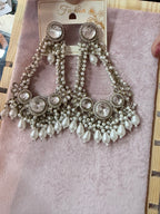 Pearl & Crystal Chandelier Earrings – Artificial Fashion Jewellery