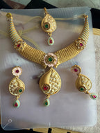 Traditional Gold-Tone Necklace Set