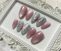 Butterfly 3D Press-On Nails – Pastel Pink & Mint Blue